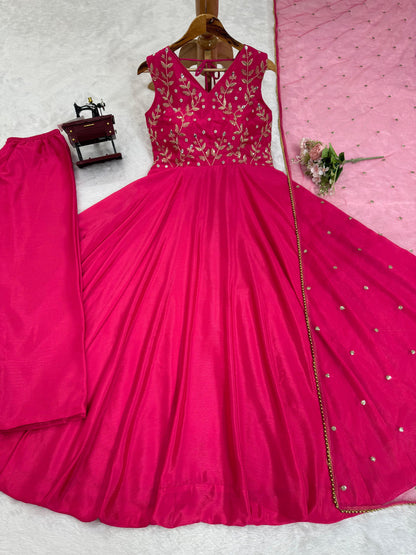 Pretty in Pink Anarkali Gown