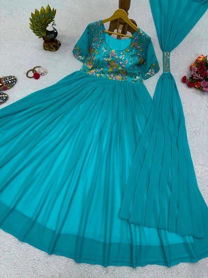 Anarkali with Dupatta