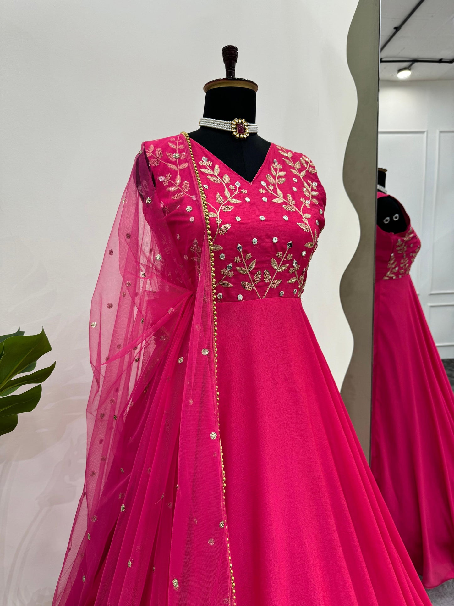 Pretty in Pink Anarkali Gown