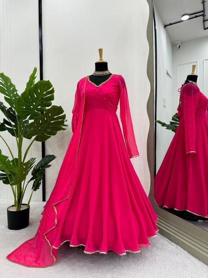 Hot Pink Anarkali