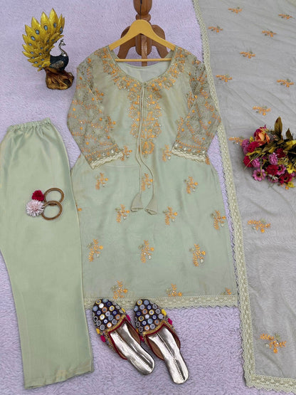 Embroidered Kurta Set