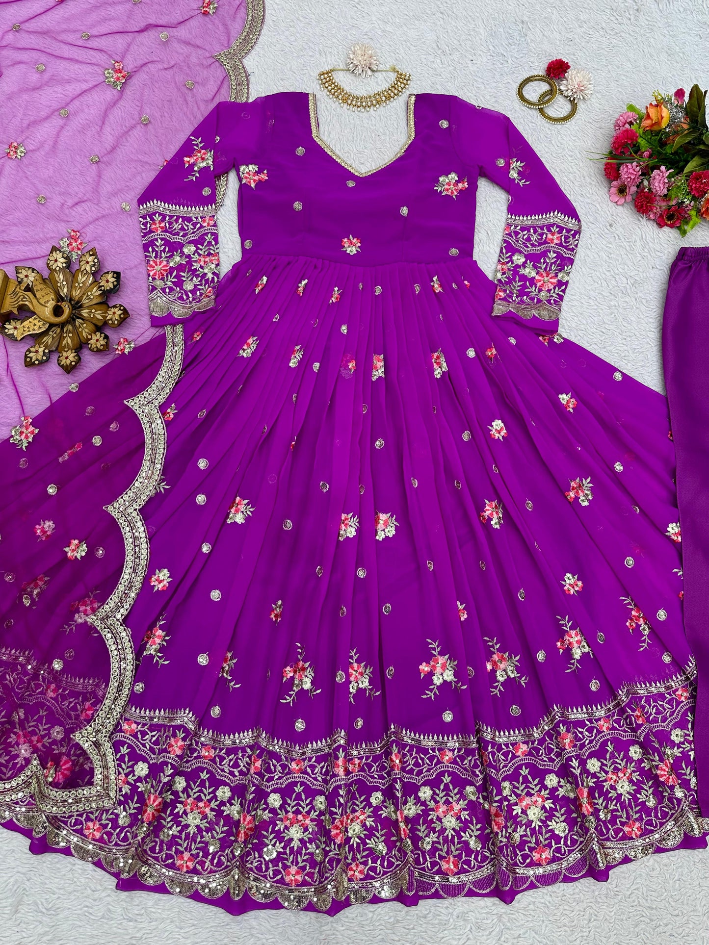 Designer Anarkali with Dupatta