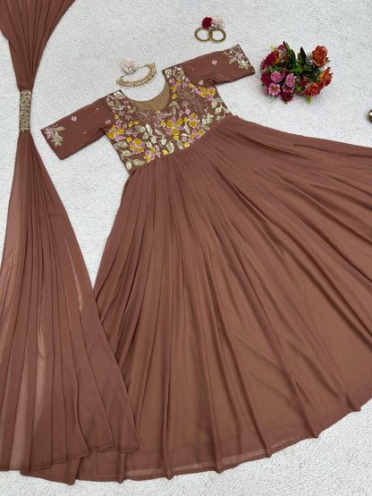 Anarkali with Dupatta