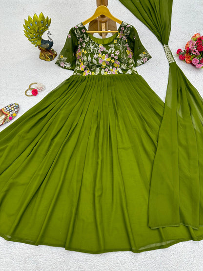 Anarkali with Dupatta