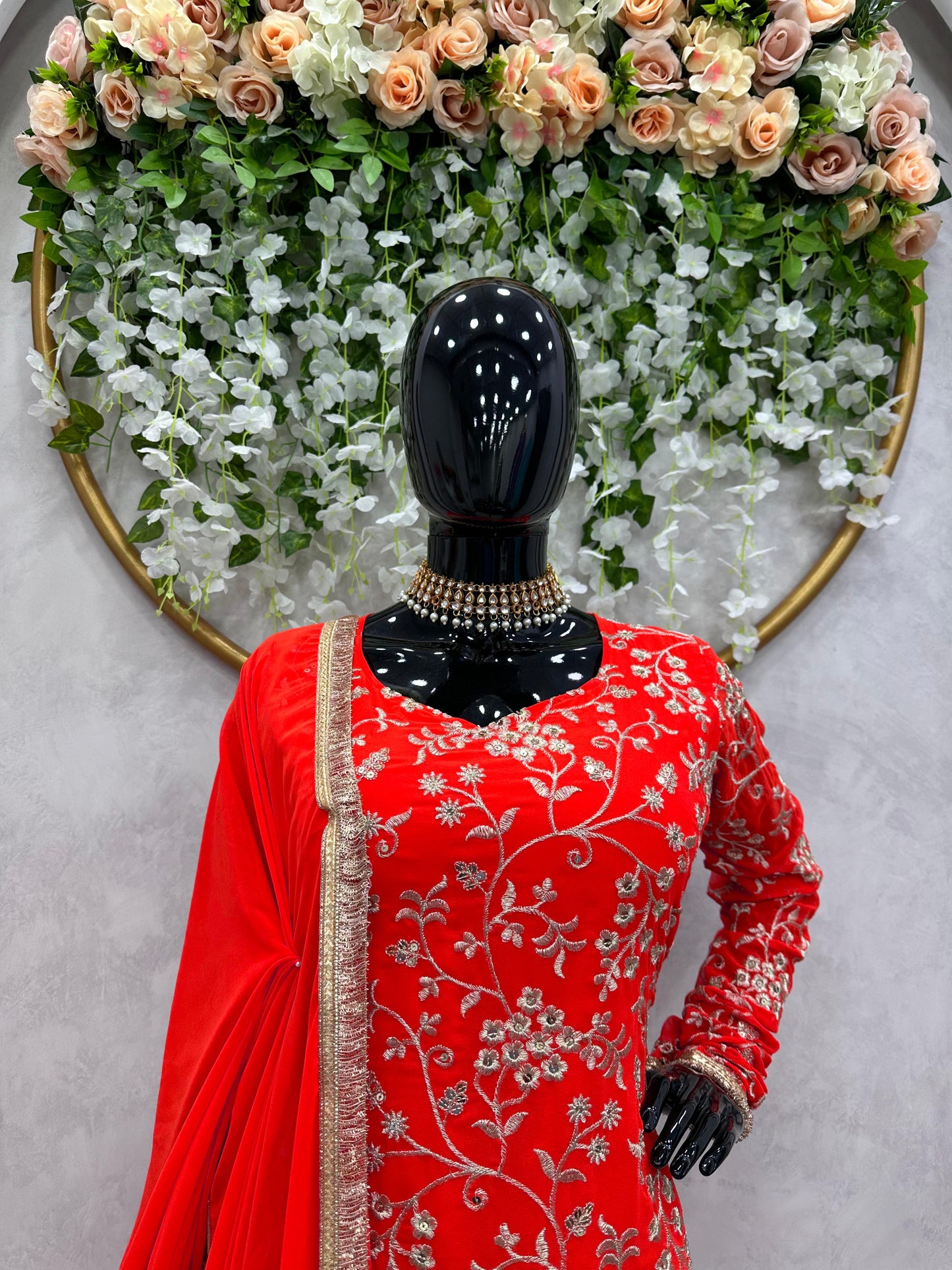 Embroidered Sharara Set