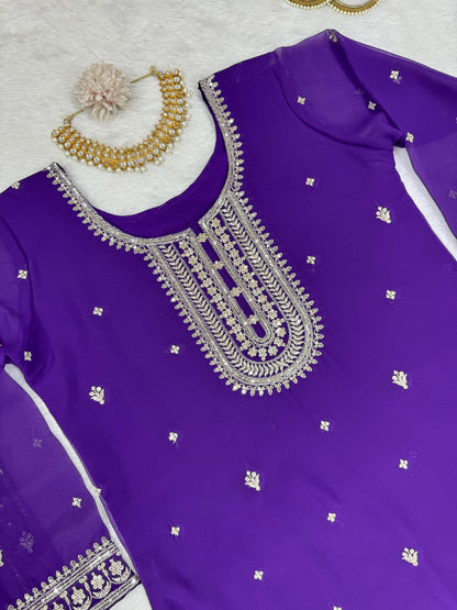 Sequins work Kurta Set