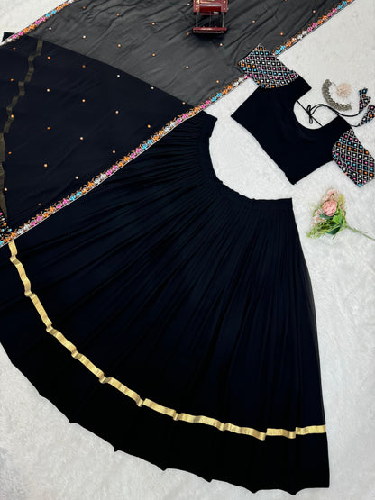 Navratri Special Lehenga Set - Black