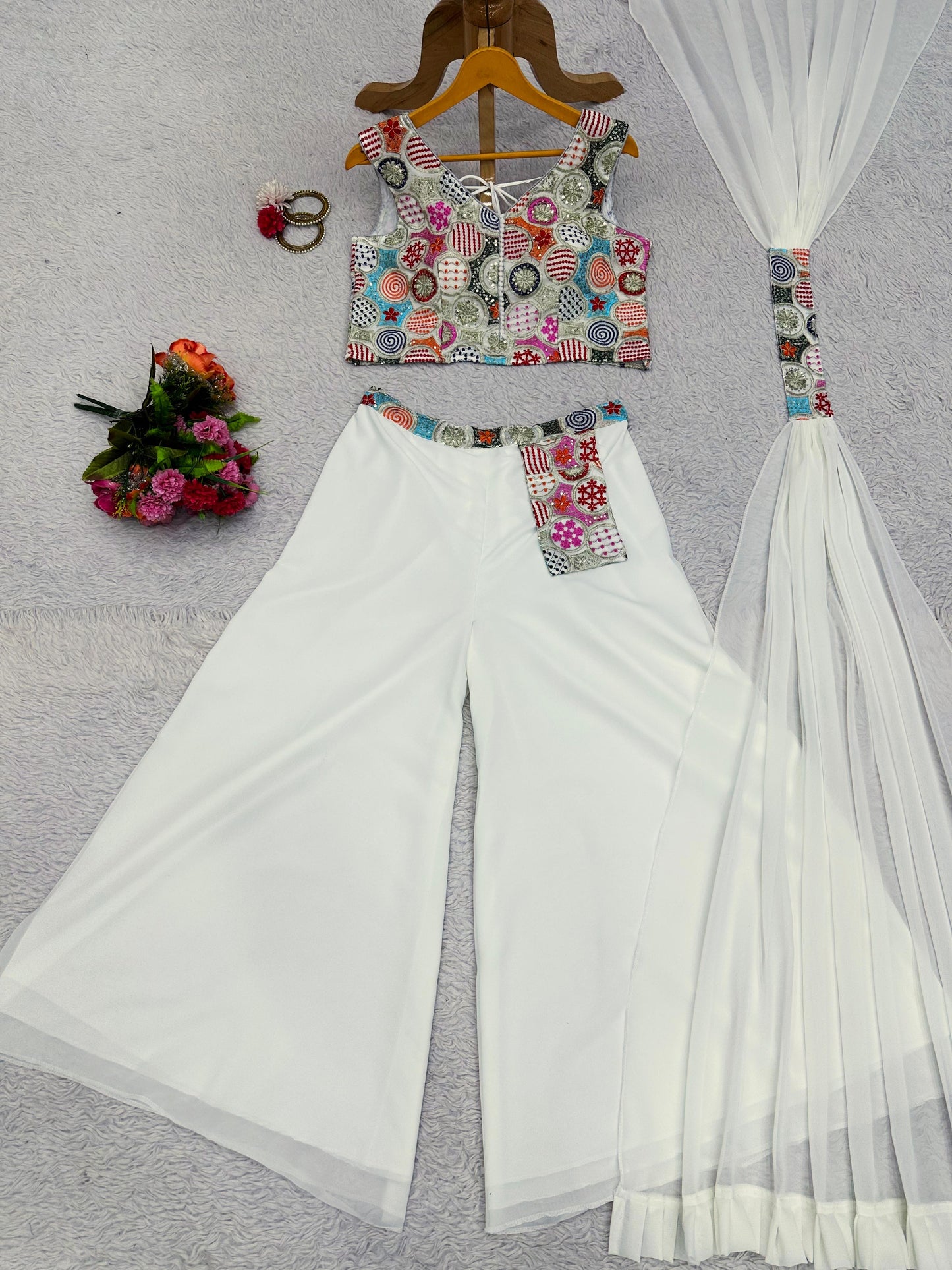 Palazzo Crop Top Set