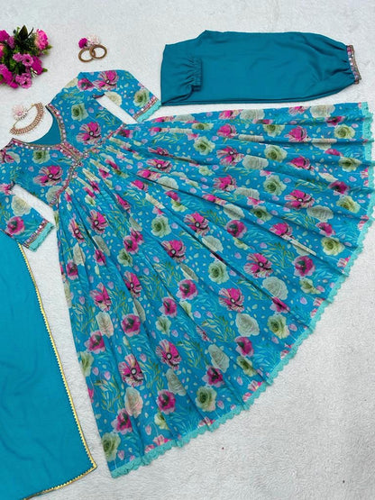 Sequins and Mirror Work Anarkali