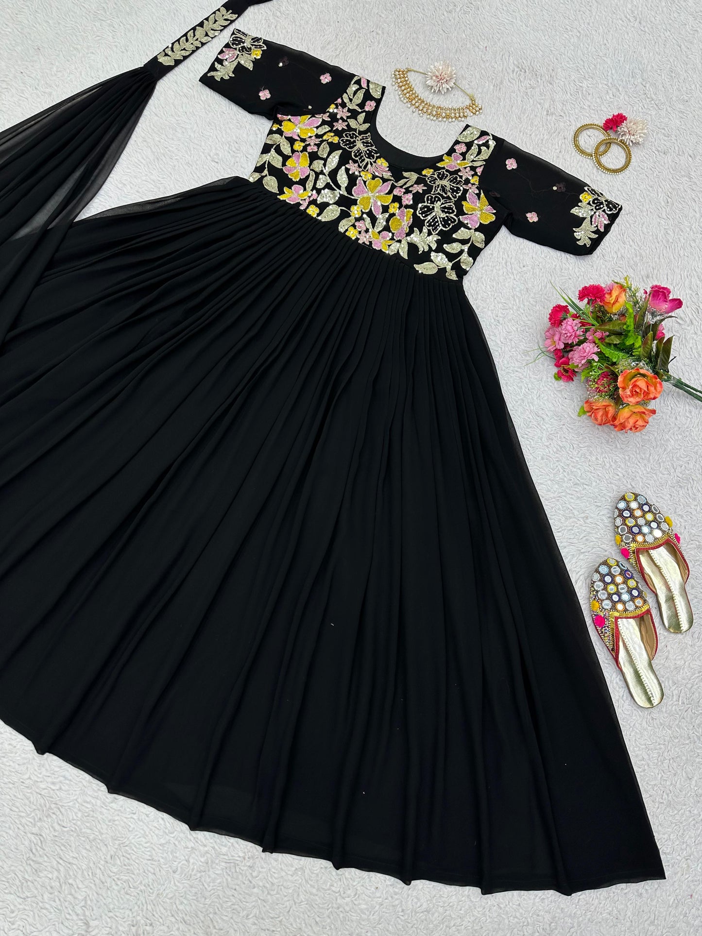 Anarkali with Dupatta