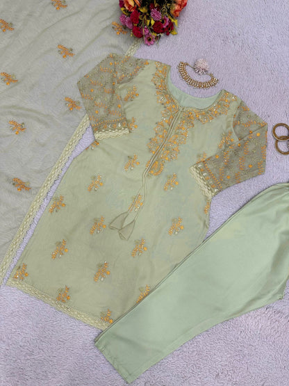 Embroidered Kurta Set