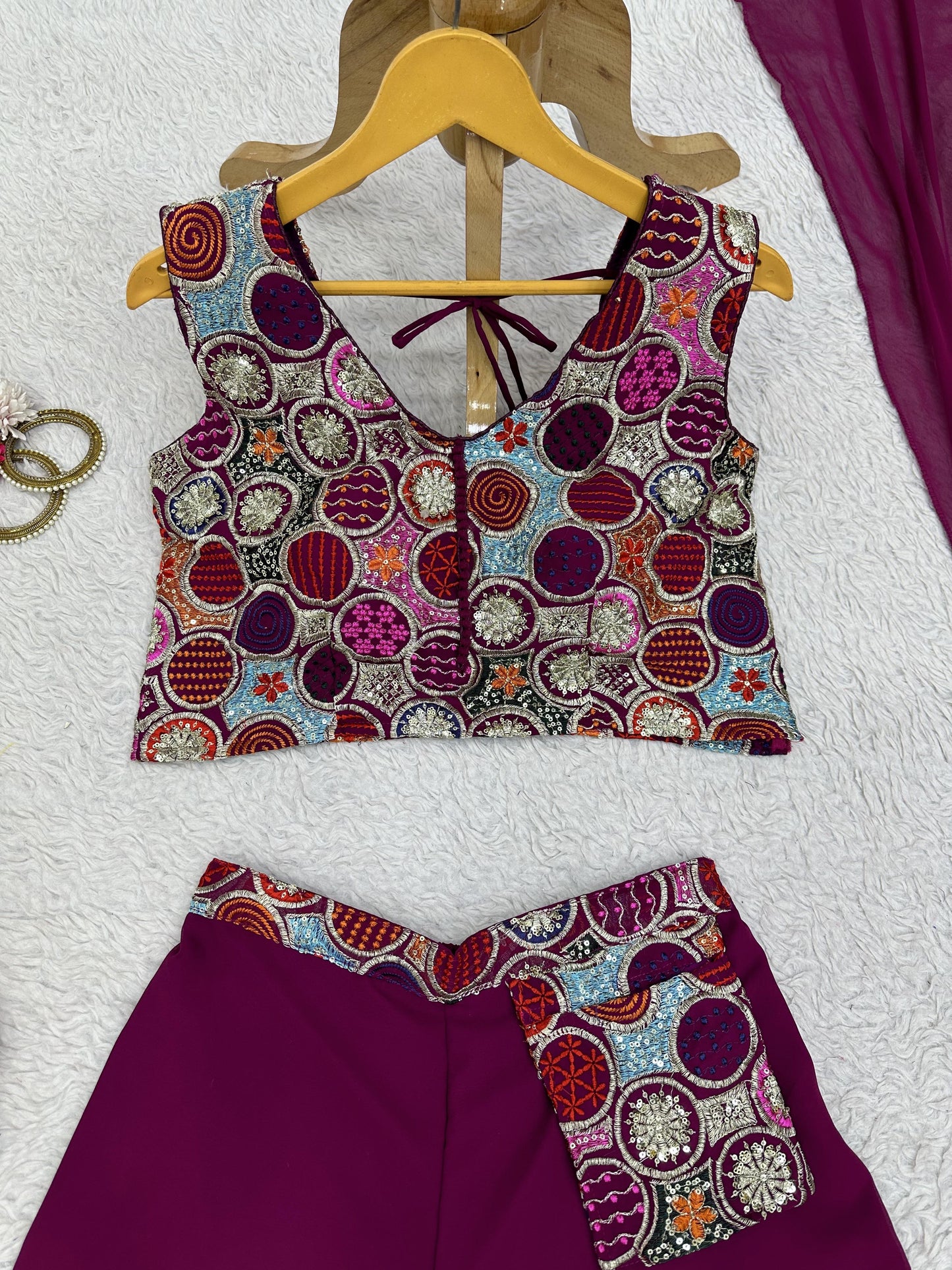 Palazzo Crop Top Set