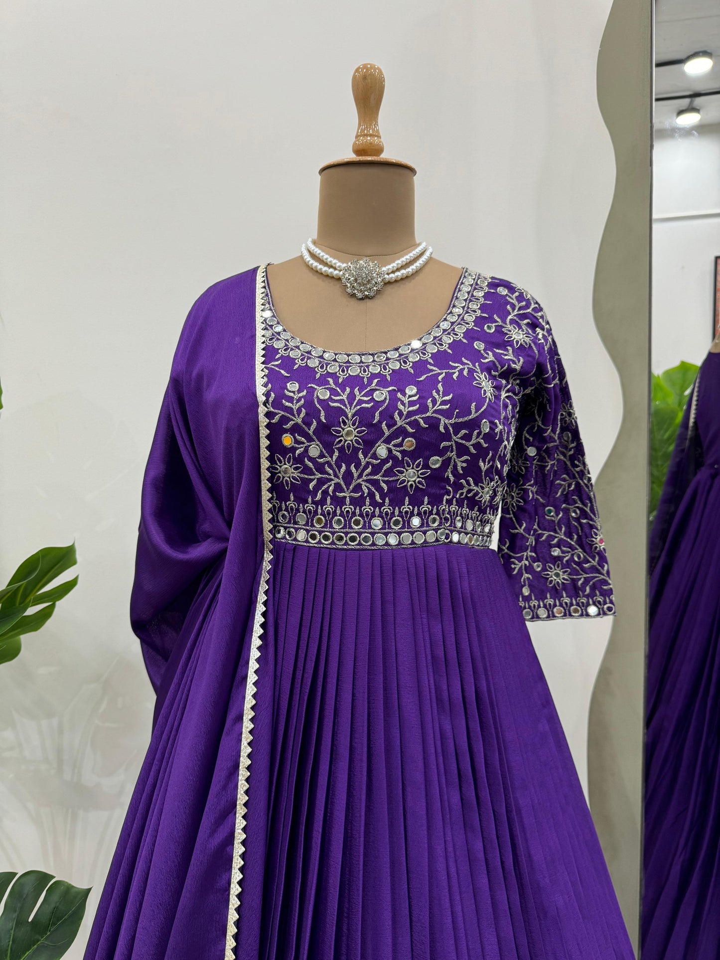 Designer Anarkali with Dupatta