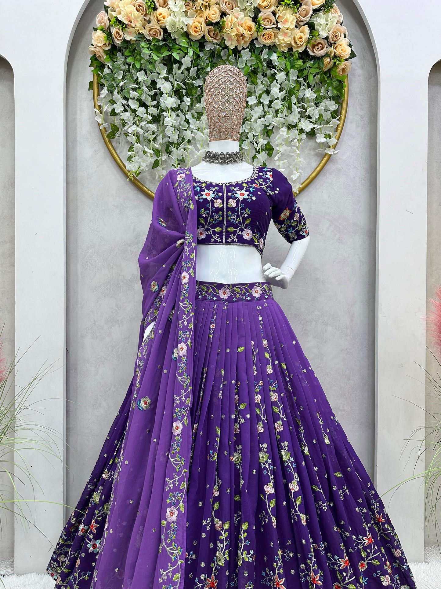 Designer Embroidered Lehenga Set