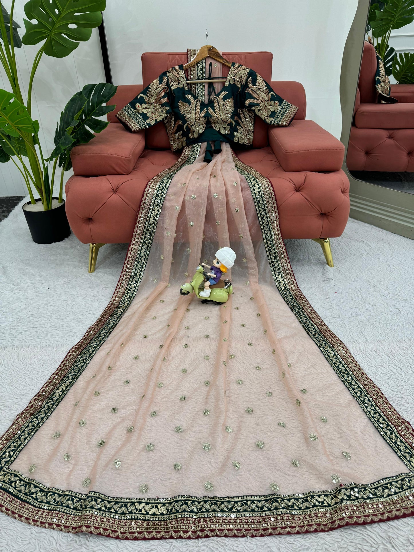 Pretty Embroidered Saree