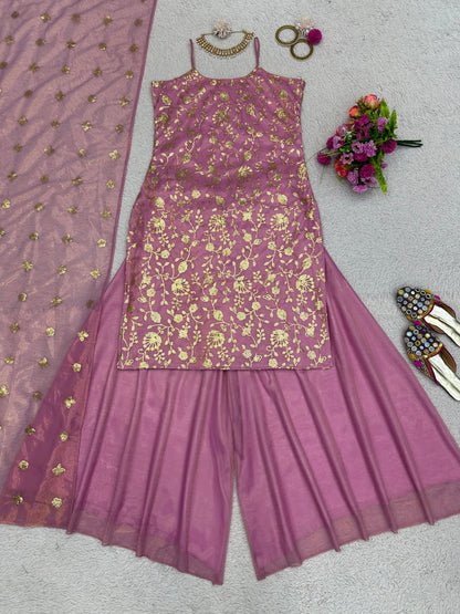 Gold Pink Kurta Set