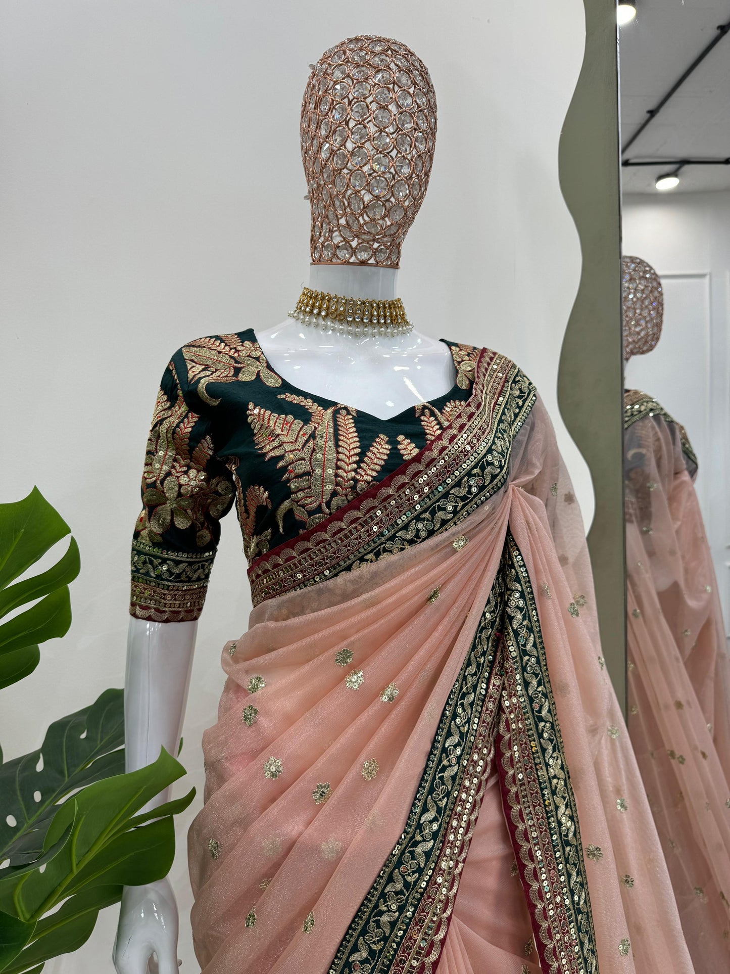 Pretty Embroidered Saree