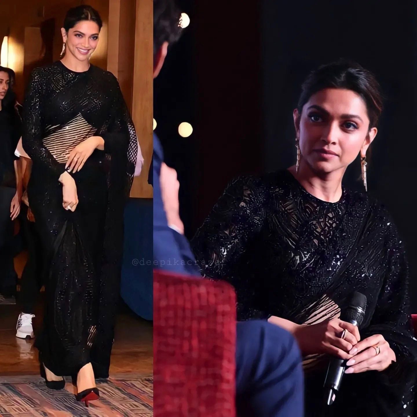 Deepika Padukone Inspired Net Saree