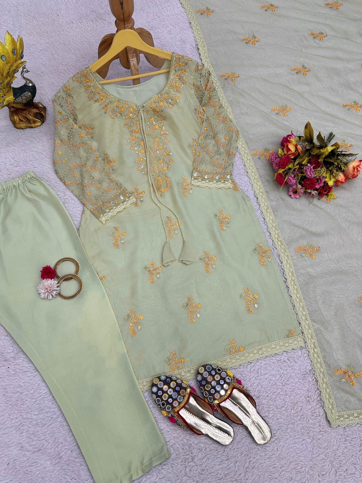 Embroidered Kurta Set