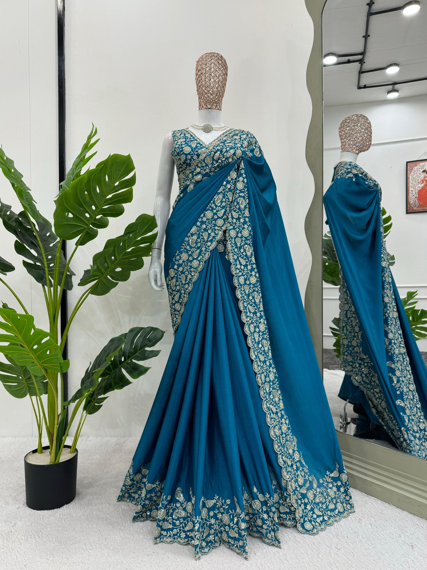 Embroidered Saree