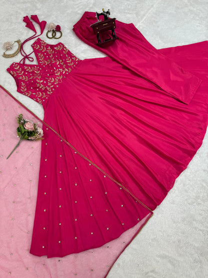 Pretty in Pink Anarkali Gown