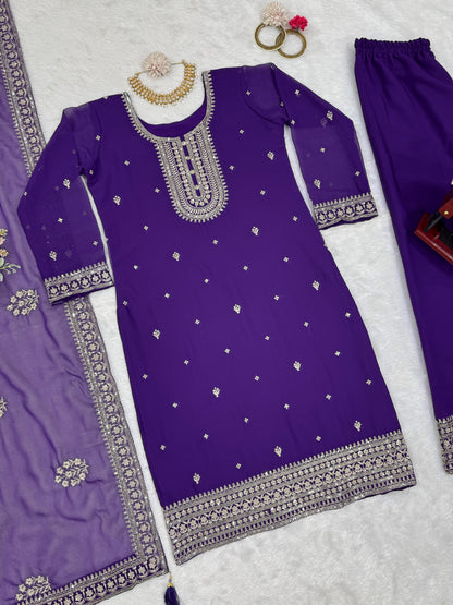 Sequins work Kurta Set