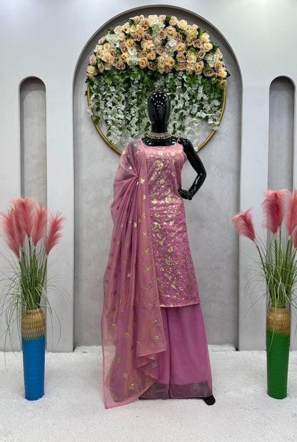 Gold Pink Kurta Set