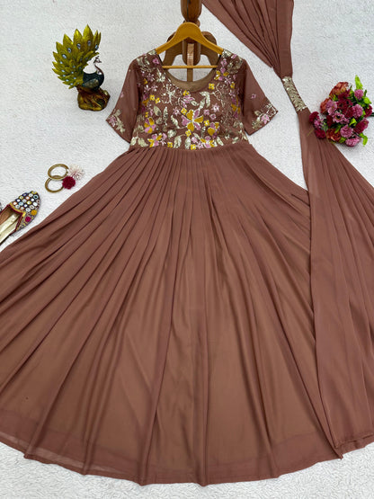 Anarkali with Dupatta