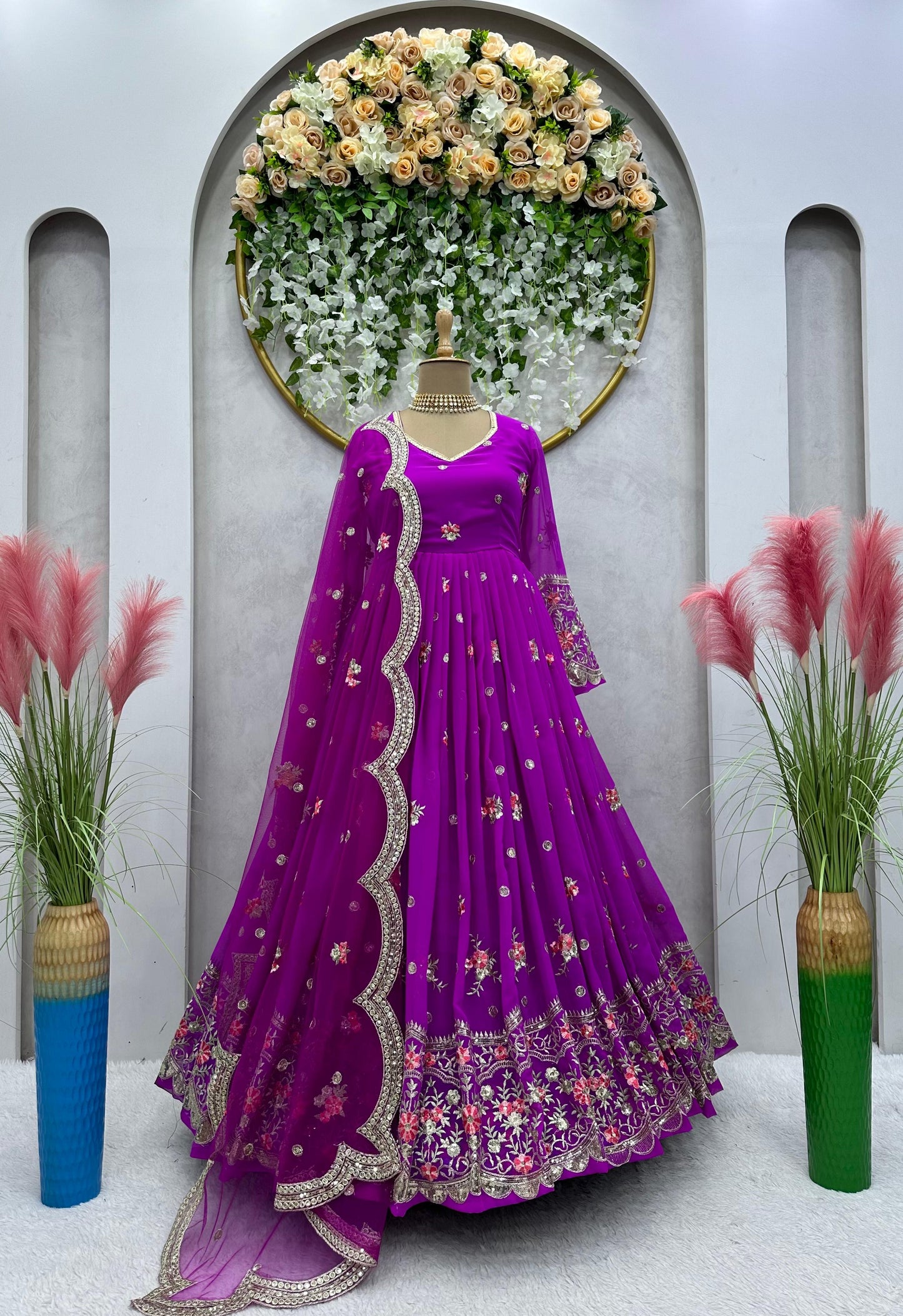 Designer Anarkali with Dupatta