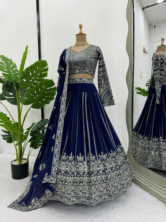 Designer Embroidered Lehenga Set