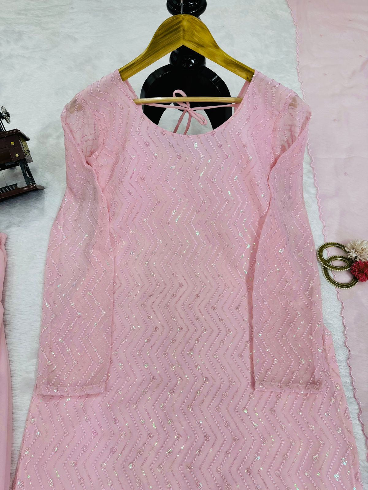 Baby Pink Patiala Suit