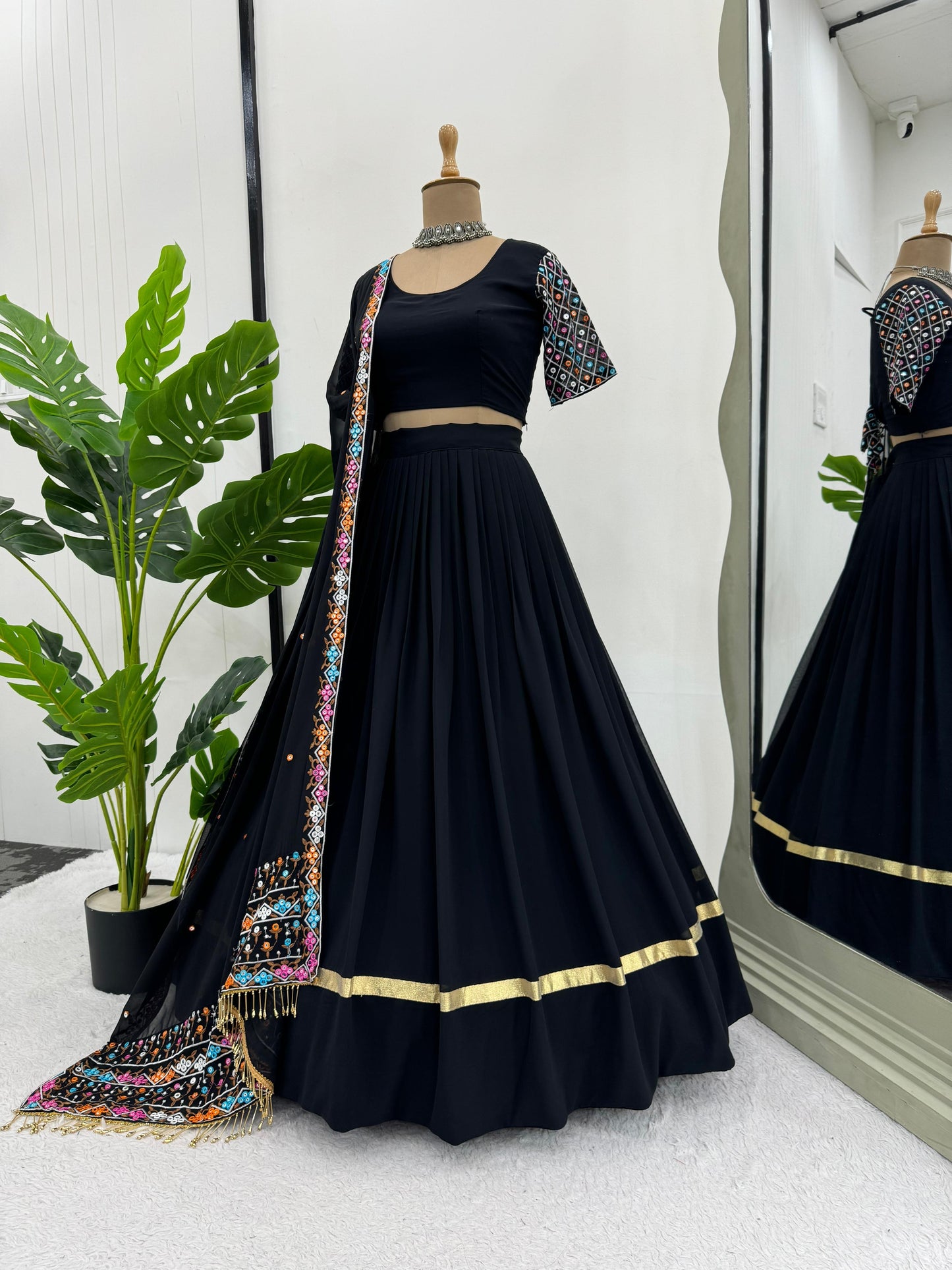 Navratri Special Lehenga Set - Black