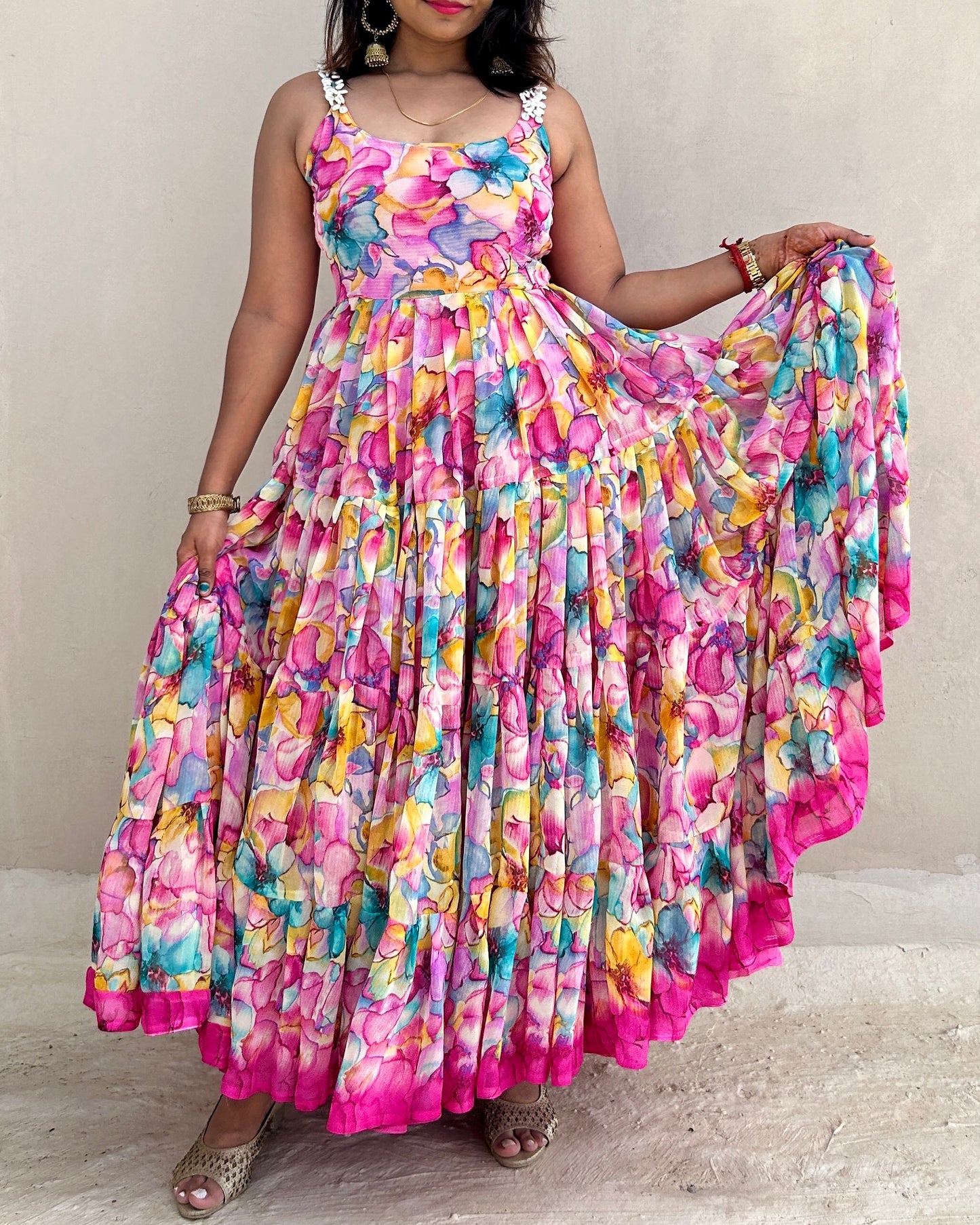 Floral Dress with 15M Flair