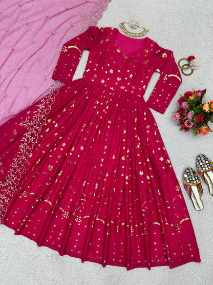 Lucknowi Anarkali with Dupatta