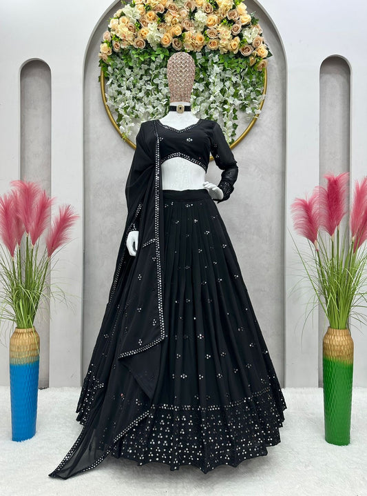 Black Classic Lehenga Set