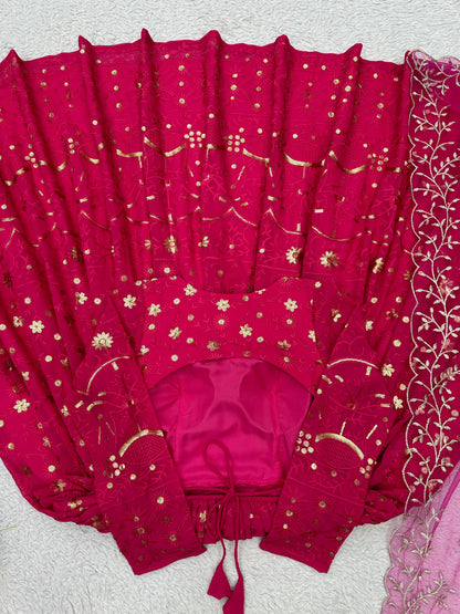 Lucknowi Anarkali with Dupatta