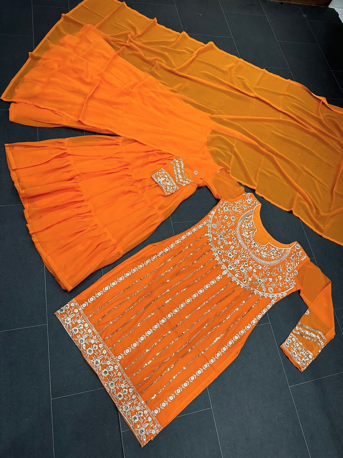 Designer Sharara Set