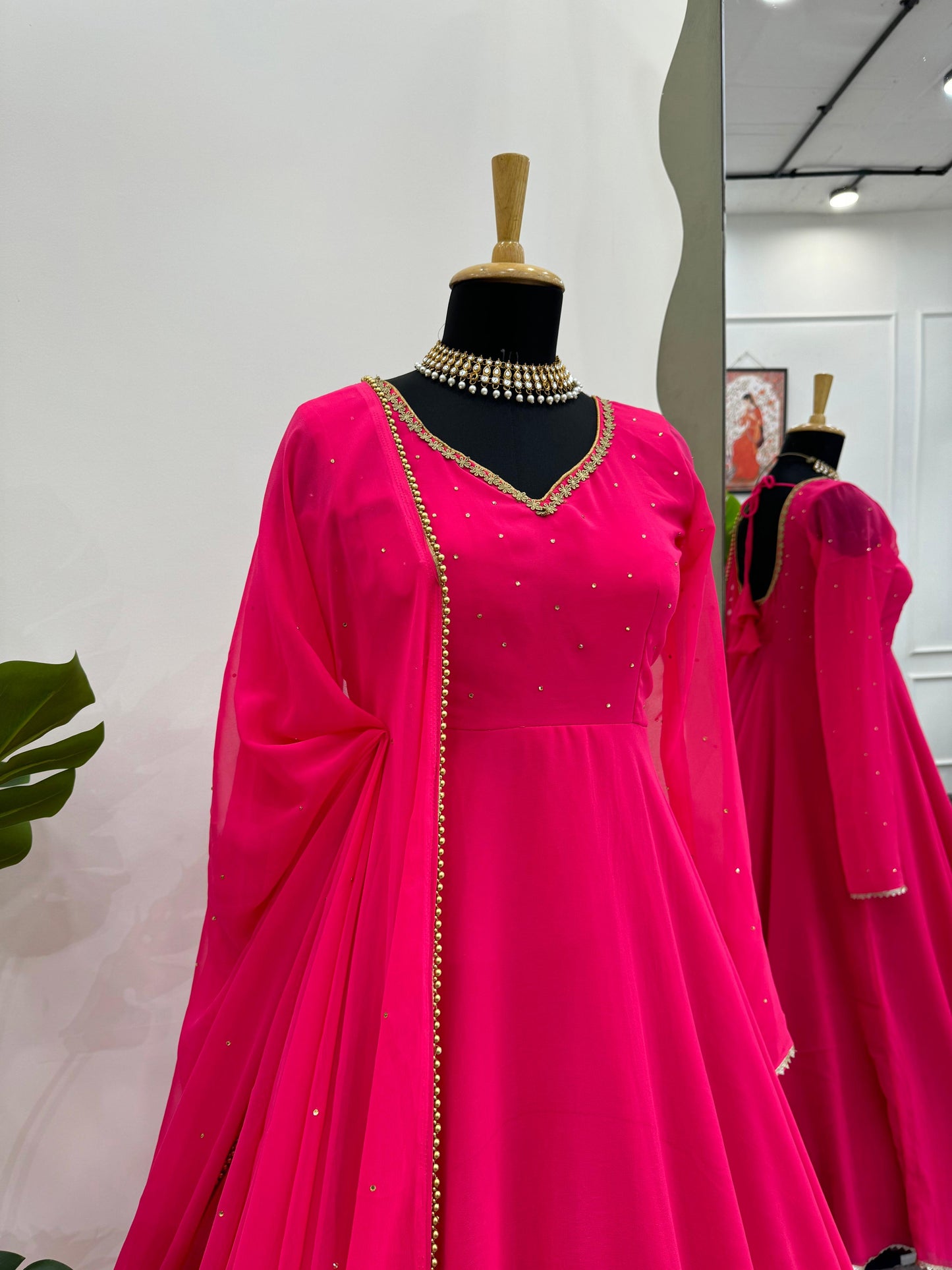 Hot Pink Anarkali