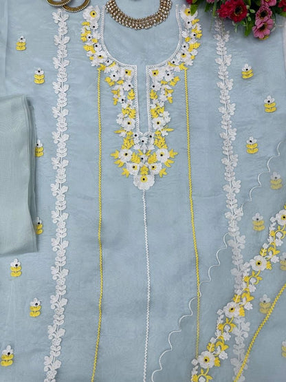 Pastel Kurta Set with Dupatta