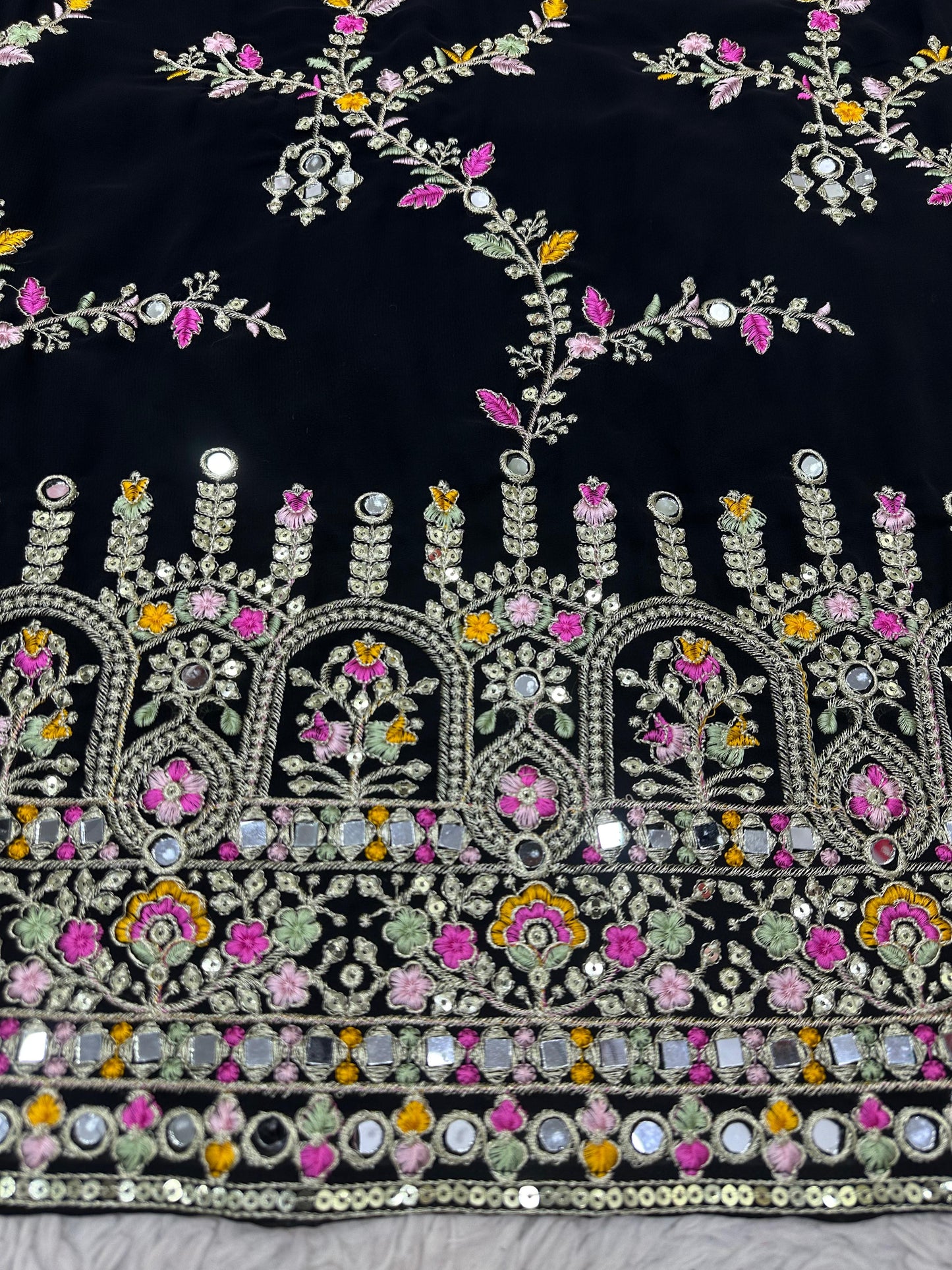 Black Sharara Set