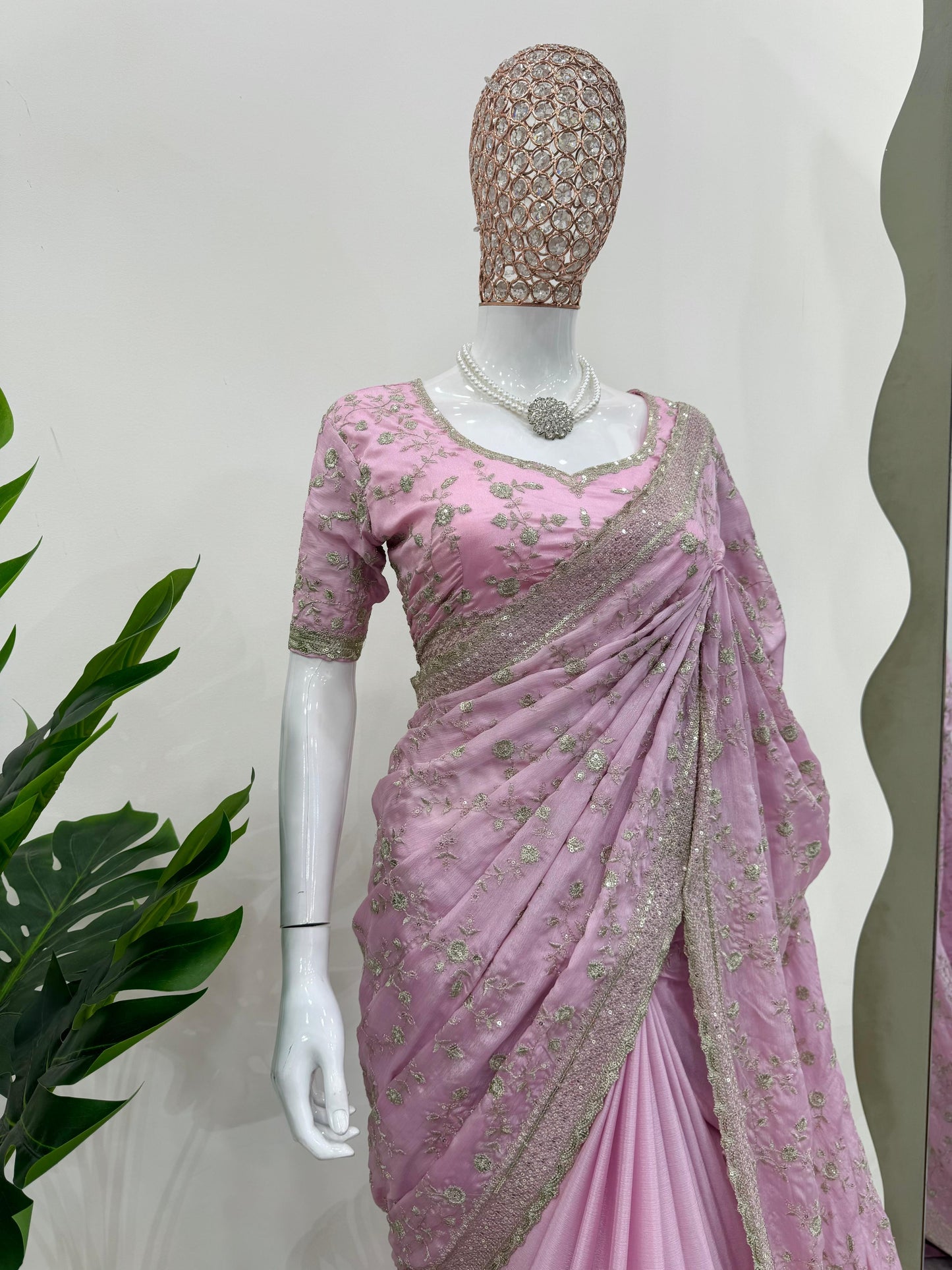 Pretty Embroidered Saree