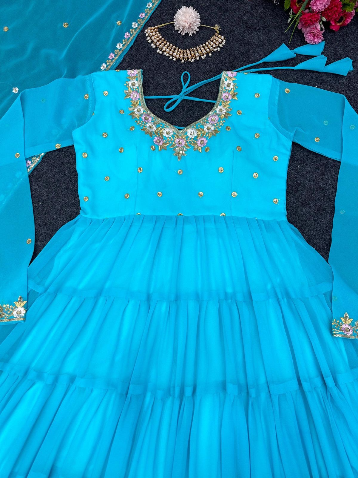 Anarkali with 13m flair