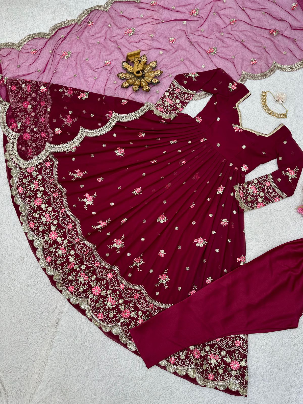 Designer Anarkali with Dupatta