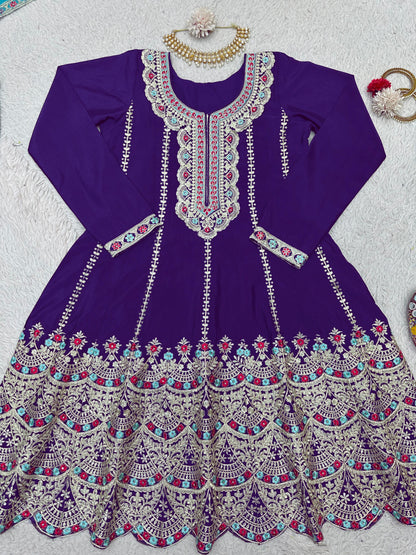 Designer Embroidered Sharara Set