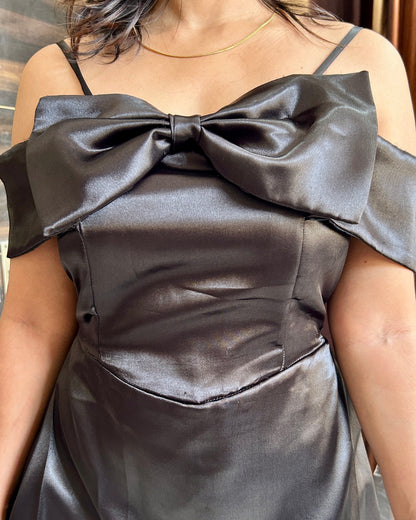 Satin Bow Dress