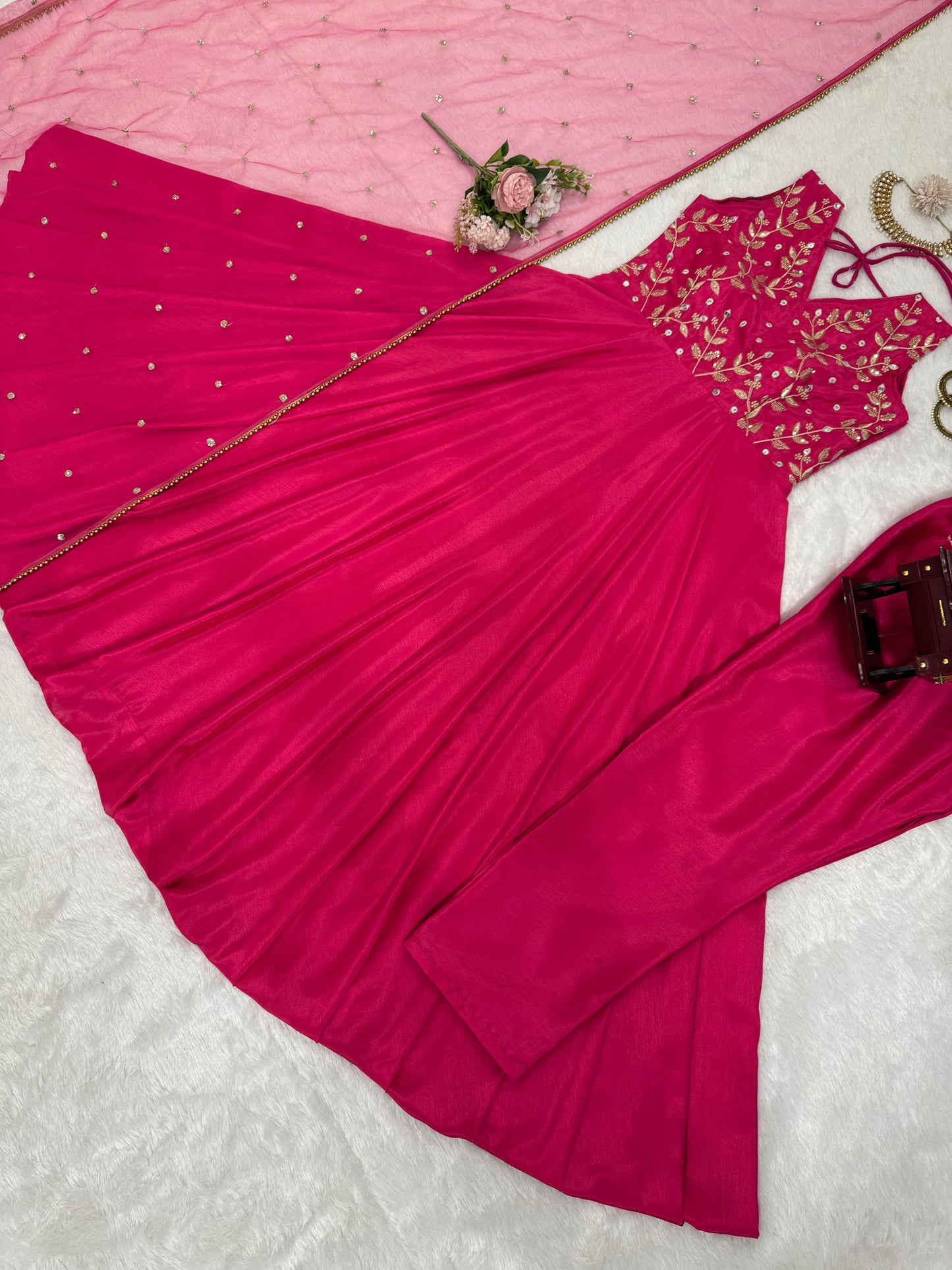 Pretty in Pink Anarkali Gown