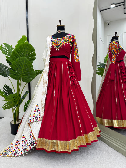 Navratri Special Lehenga Set - Red