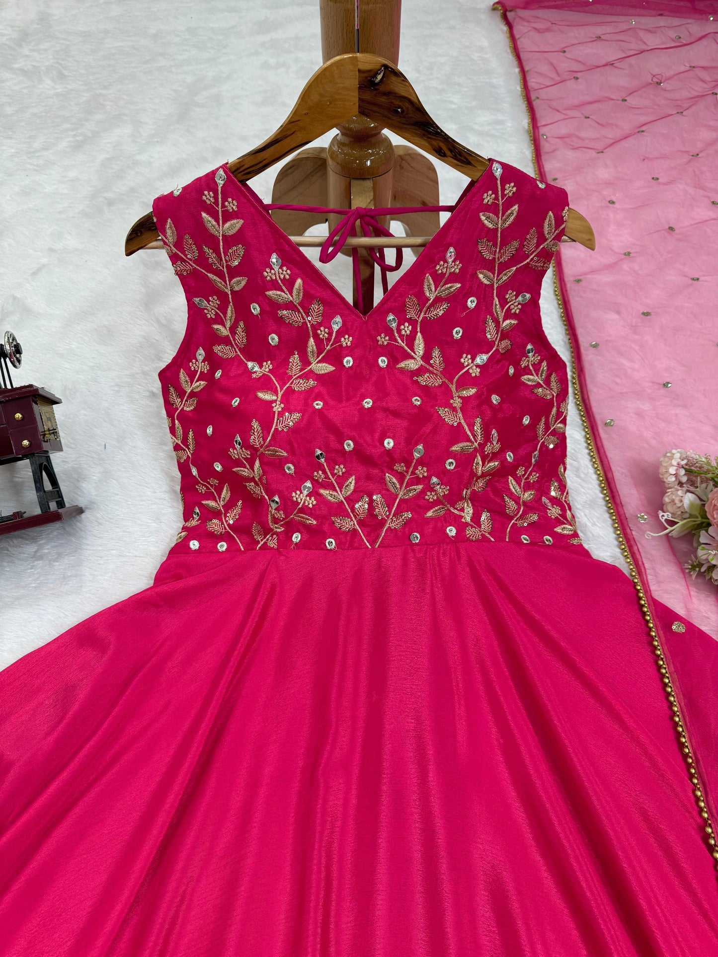 Pretty in Pink Anarkali Gown