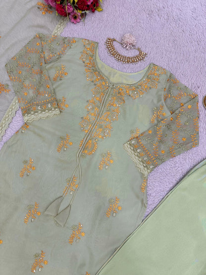 Embroidered Kurta Set