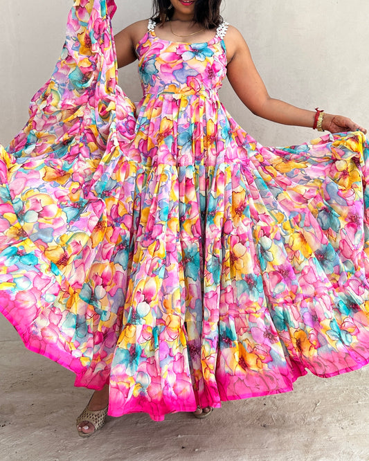 Floral Dress with 15M Flair